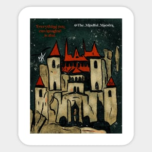 Picasso Style Dracula’s Castle Sticker